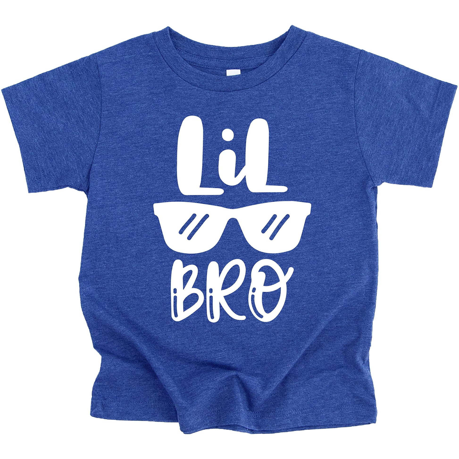 Baby wearing Little Bro Glasses bodysuit for newborn photo shoot