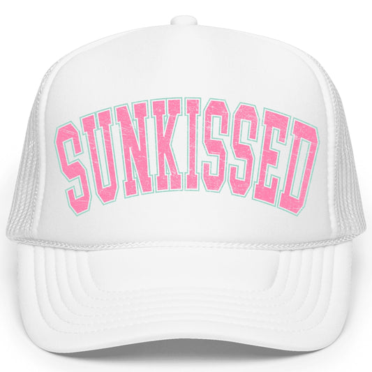 Sunkissed Trendy Summer Classic 5 Panel Mesh Snap Back Trucker Hat