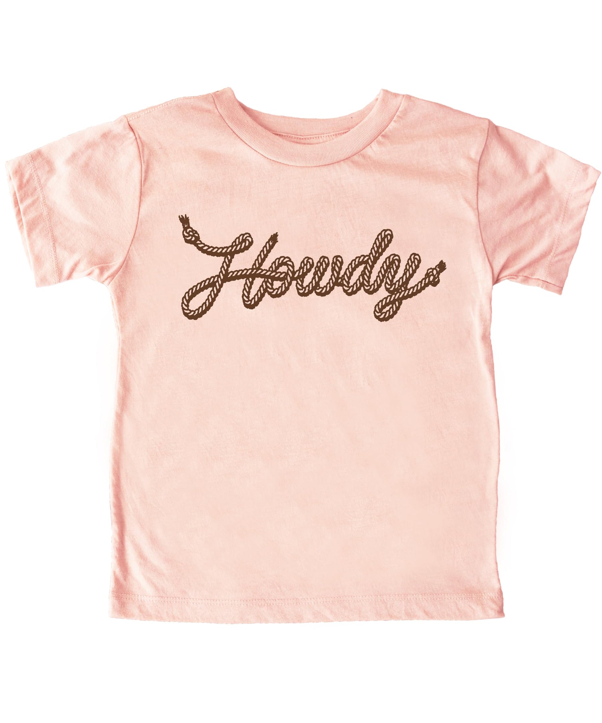 Western themed kids shirt with rope style lettering detail
