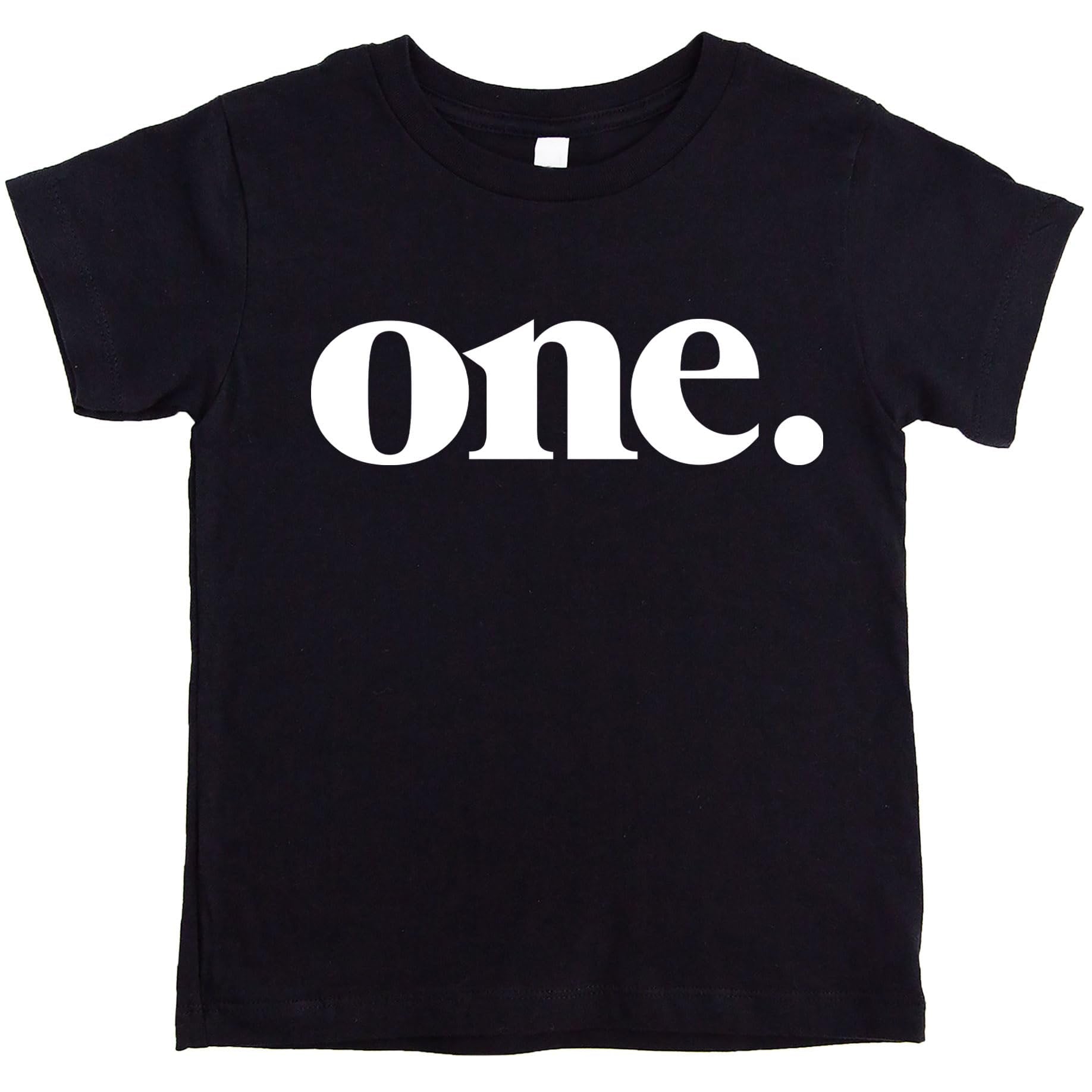 Baby wearing Bold One 1st birthday shirt for first birthday party outfit