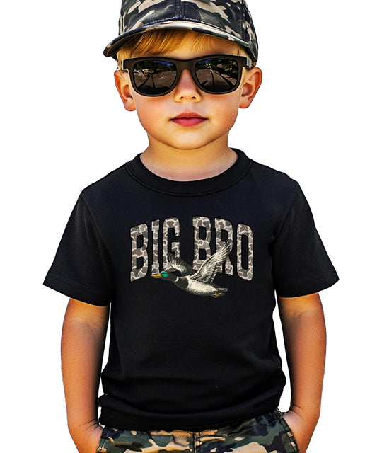 Trendy Southern Big Bro Shirt for Boys Camo New Big Brother Sibling T-Shirt