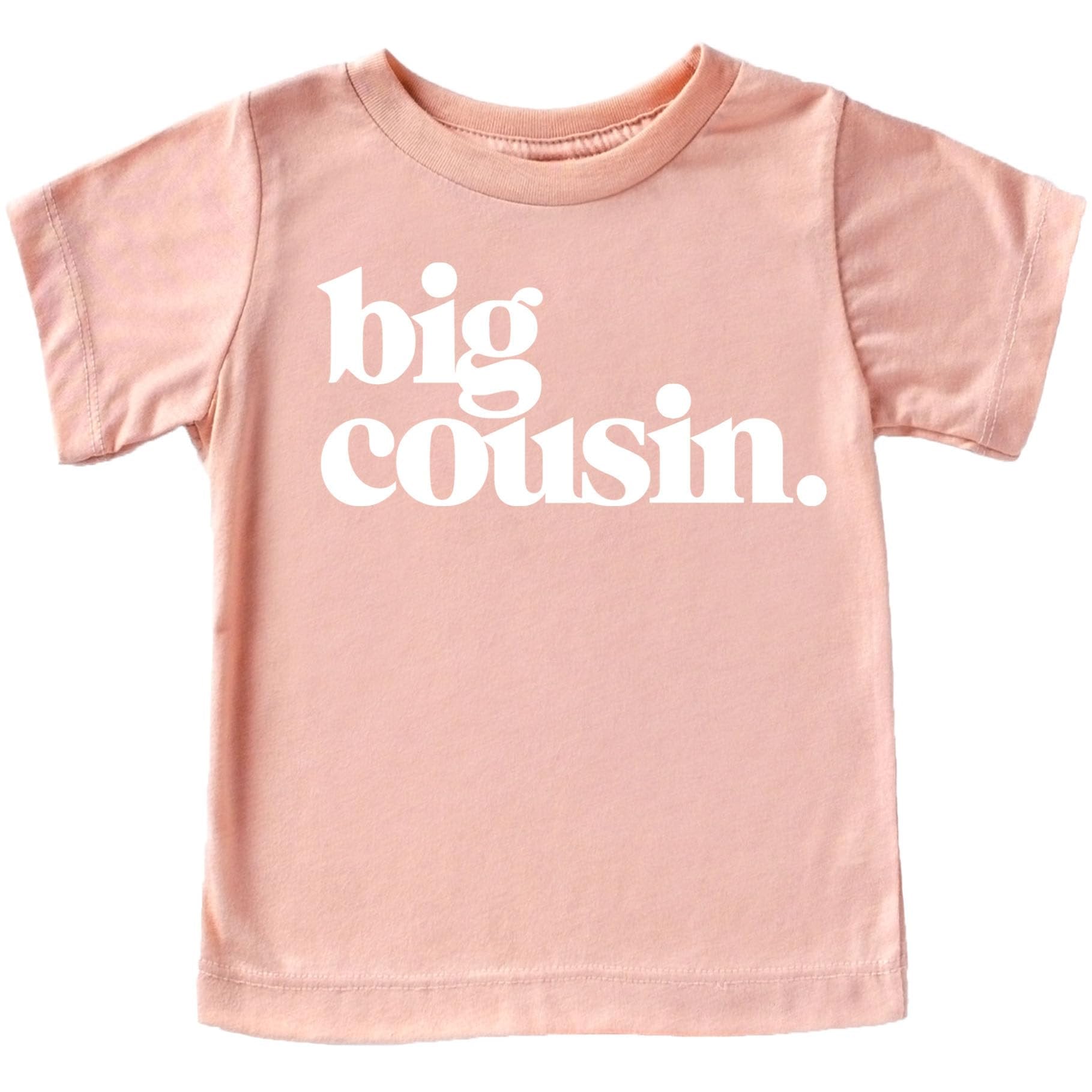 Size chart and fit guide for Bold Big Cousin kids t-shirt
