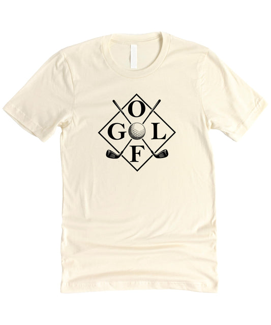 Golf Sticks Trendy Unisex Tee - Sporty Golfer Shirt