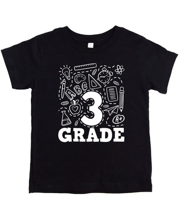 Third Grade First Day Back to School Shirt Kids Tee