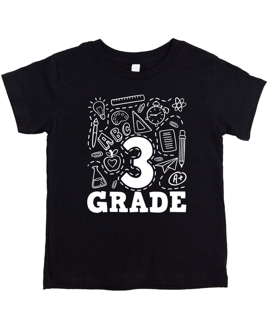 Third Grade First Day Back to School Shirt Kids Tee