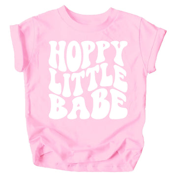 Hoppy Little Babe Easter Shirts and Bodysuits for Baby & Toddler Youth Girls Shirt