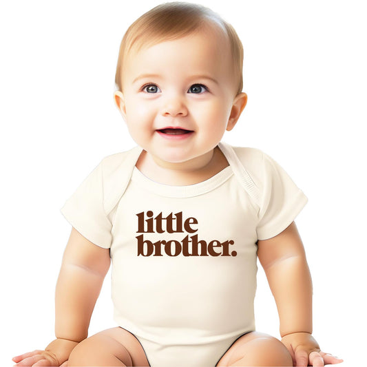 Olive Loves Apple Little Brother Bodysuit for Baby Boys Sibling