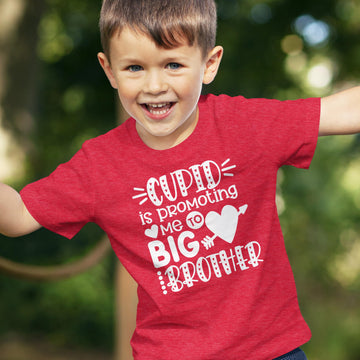 Cupid is Promoting Me to Big Brother Valentine's Day Shirt for Pregnancy Reveal and Baby Announcement