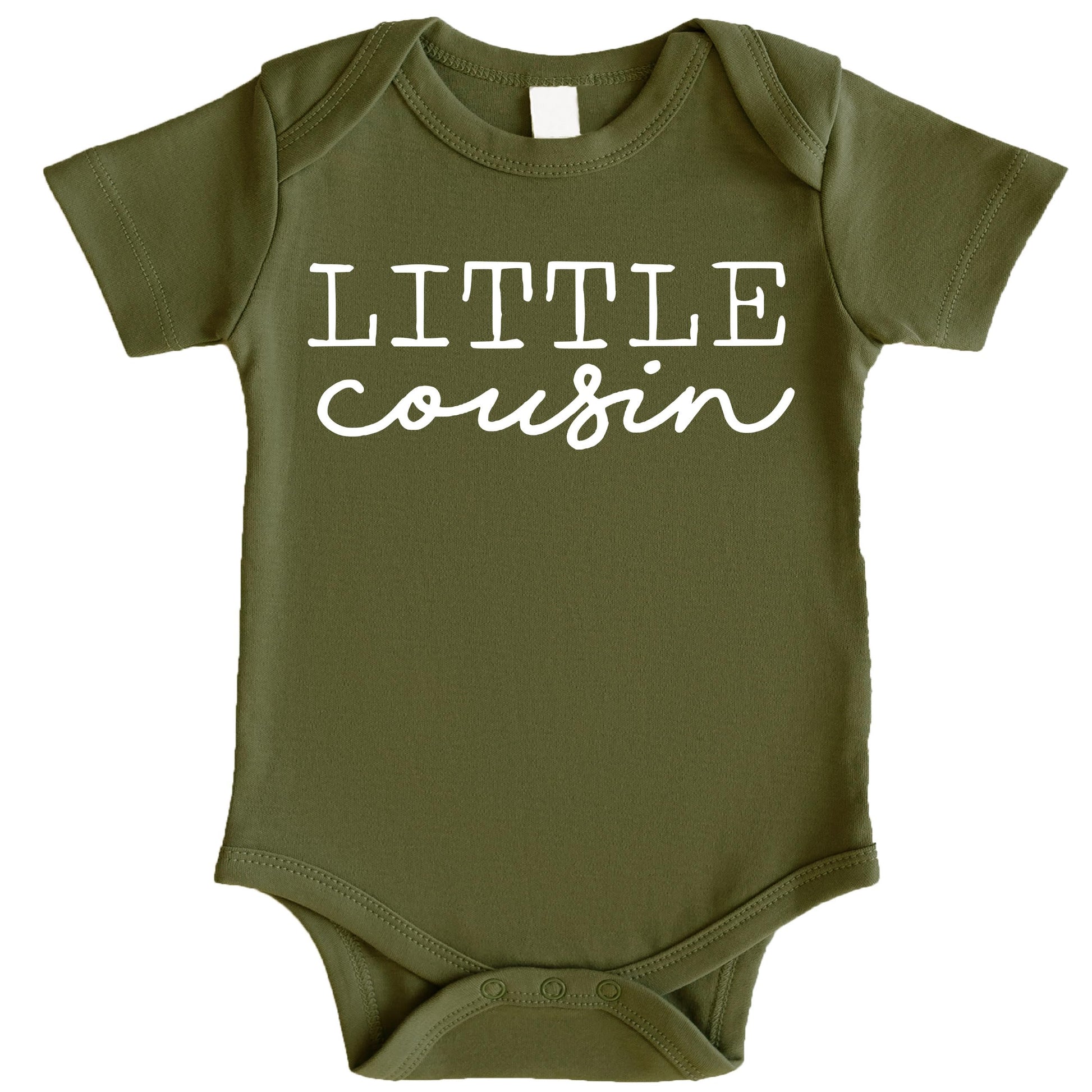 Big Cousin toddler and kids tee in mauve perfect for family photo outfits