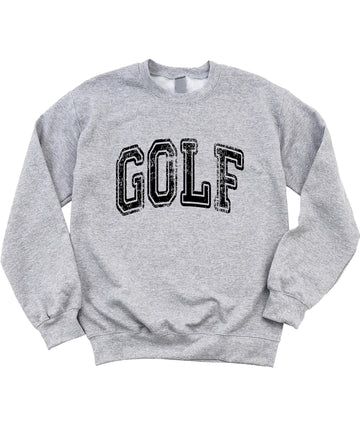 Distressed Golf Sweatshirt for Men and Women Vintage Golfer Pullover