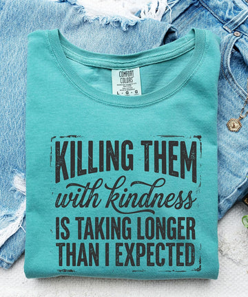 Sarcastic Kindness Shirt for Women Funny Snarky Quote Tee Cute Everyday Sassy Gift Comfort Colors