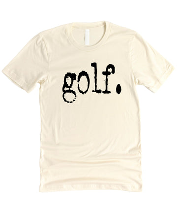 Distressed Golf Graphic Tee for Men and Women