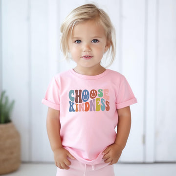 Choose Kindness Colorful Retro Kids & Toddler Tee