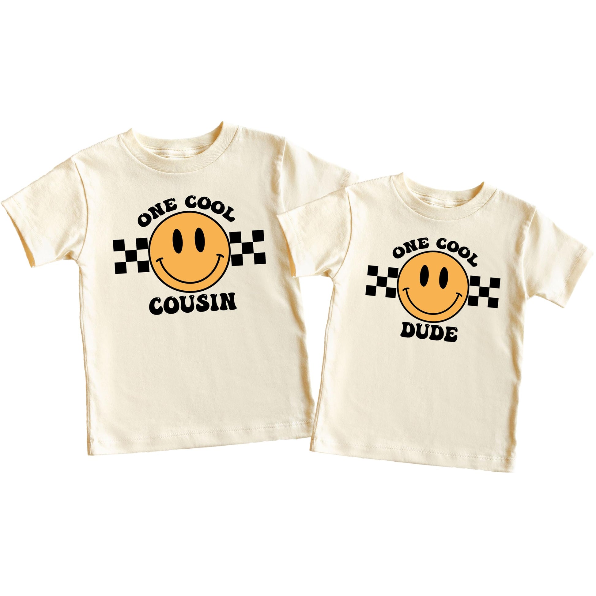 One Cool Mom shirt displayed as part of 1st birthday matching family set