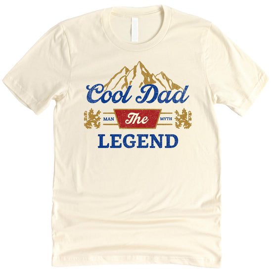 Cool Dad graphic tee displayed to highlight vintage-style bold print and fit