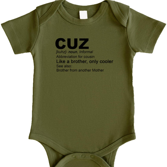 Back view of royal blue cousin shirt showing sizing and fit