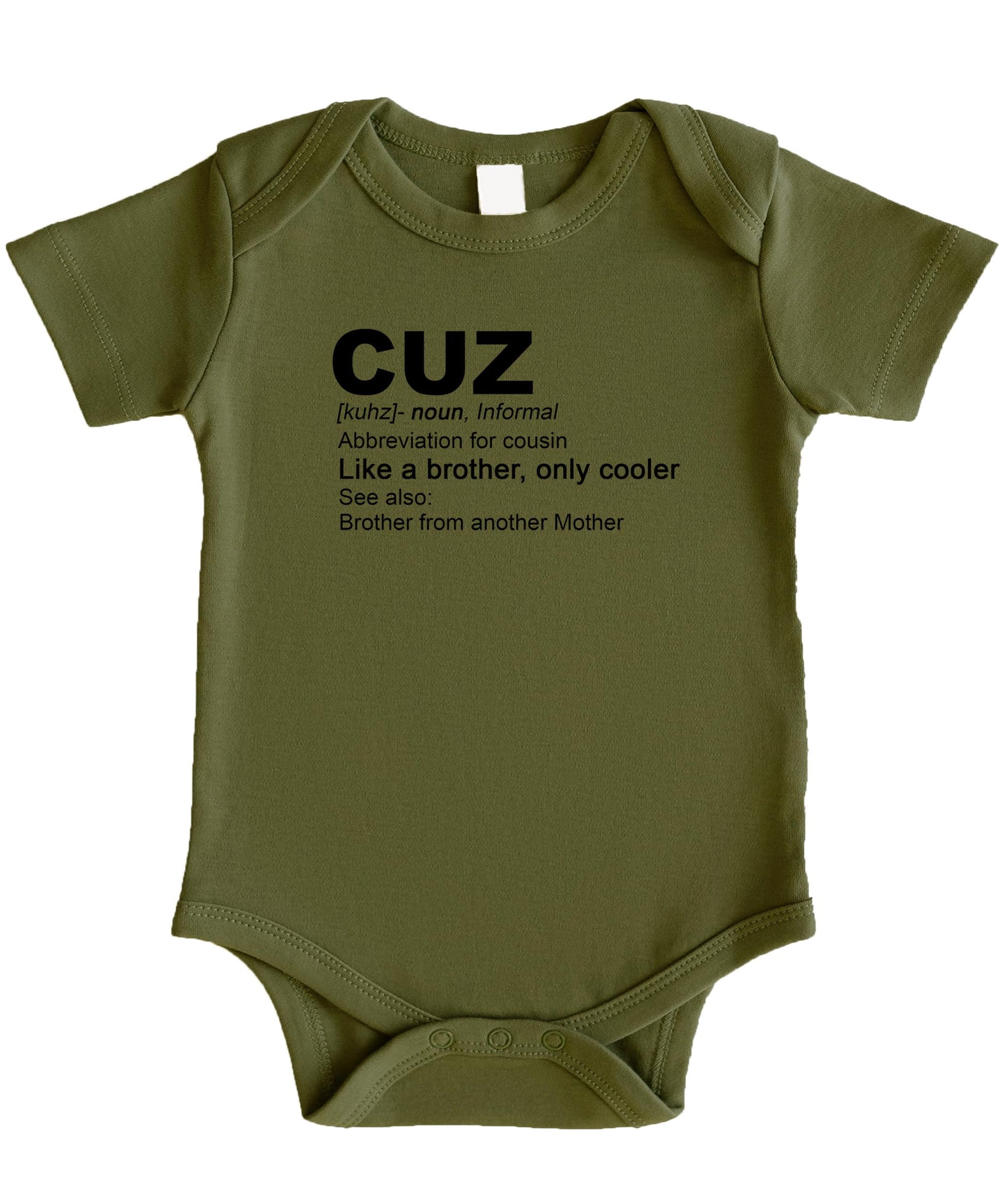 Back view of royal blue cousin shirt showing sizing and fit