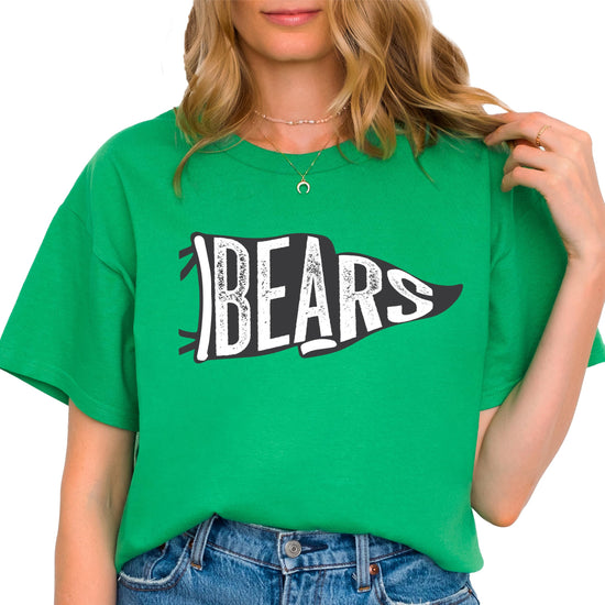 Bears team pride tee back view showing print and fabric quality