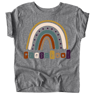 Preschool Rainbow First Day of School Gift Back to School Mauve Shirt 4T