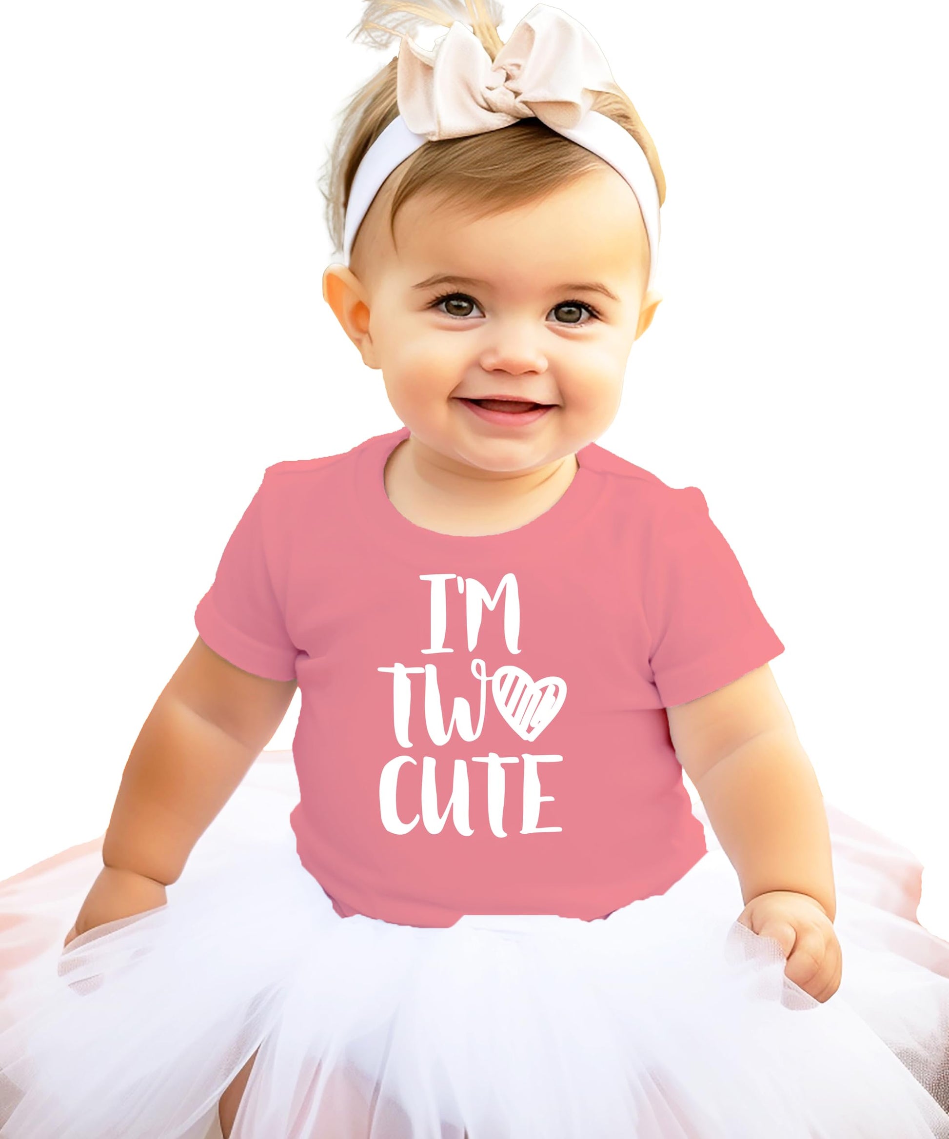 Olive Loves Apple I'm Two Cute 2nd birthday shirt styled as a toddler girl birthday look