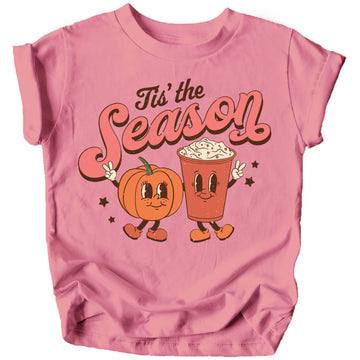 Olive Loves Apple Tis the Pumpkin Spice Season Shirts and Bodysuits for Infant Baby and Toddler Girls Peach Shirt Youth Small