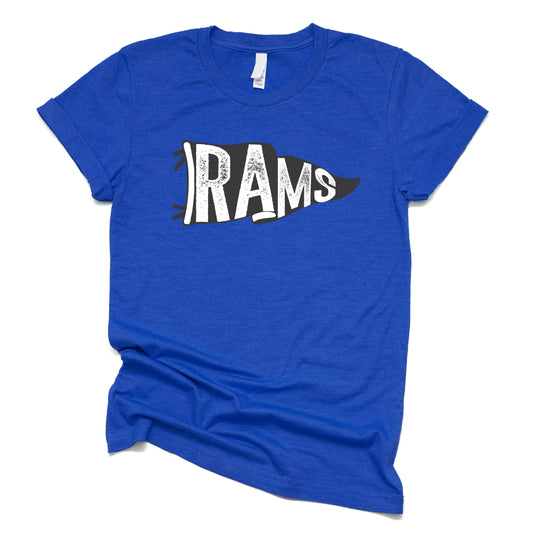 Rams Mascot Game Day Vintage Unisex T-Shirt