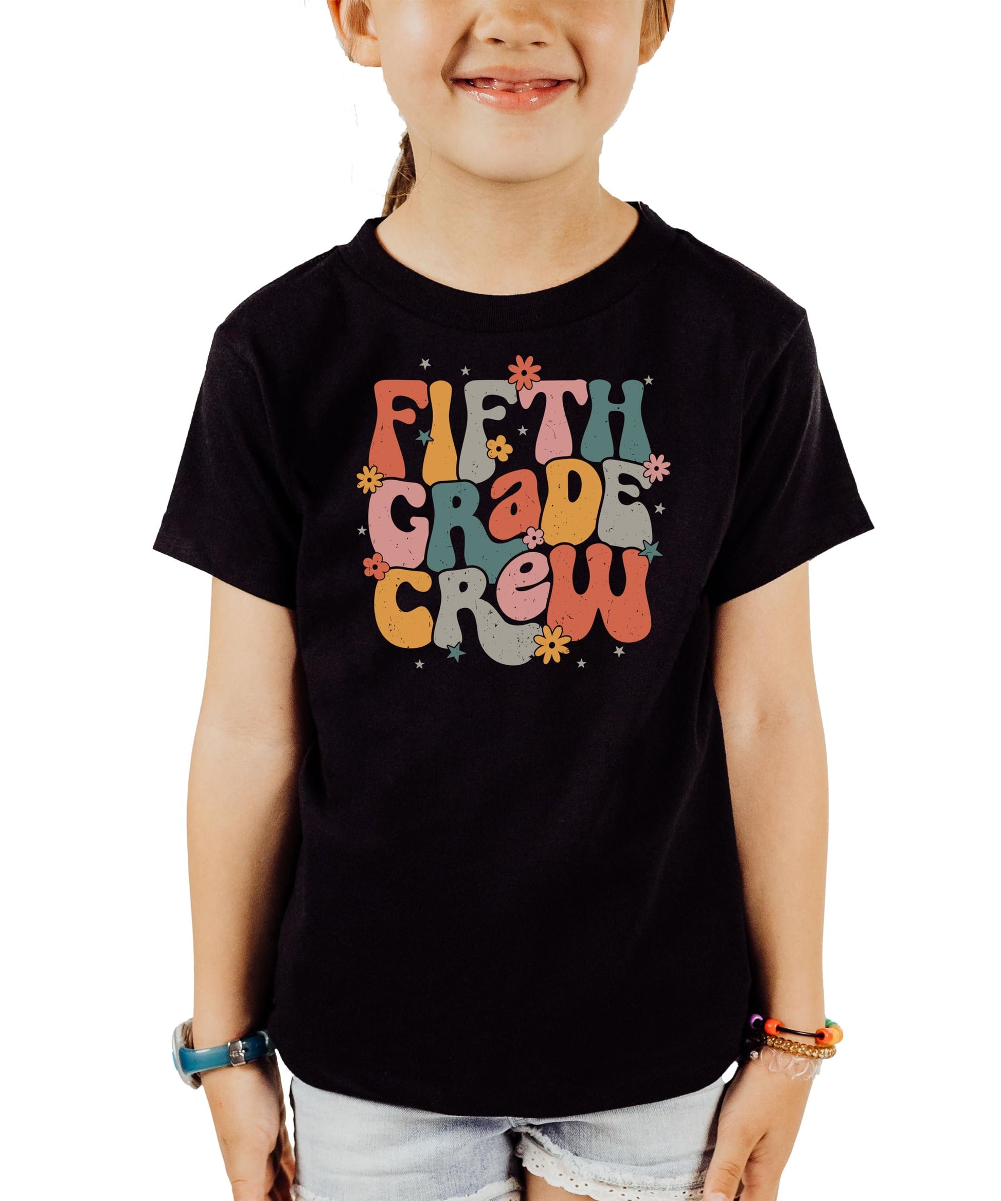 Second grade vintage school tee shirt product mockup on peach background