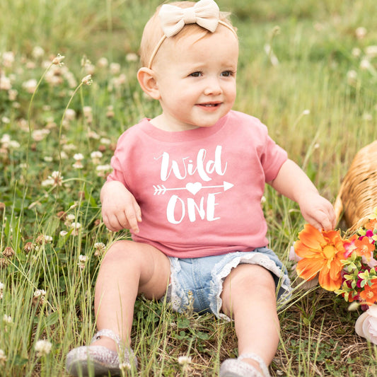 Wild One 1st Birthday Shirt for Baby Girls First Birthday Outfit