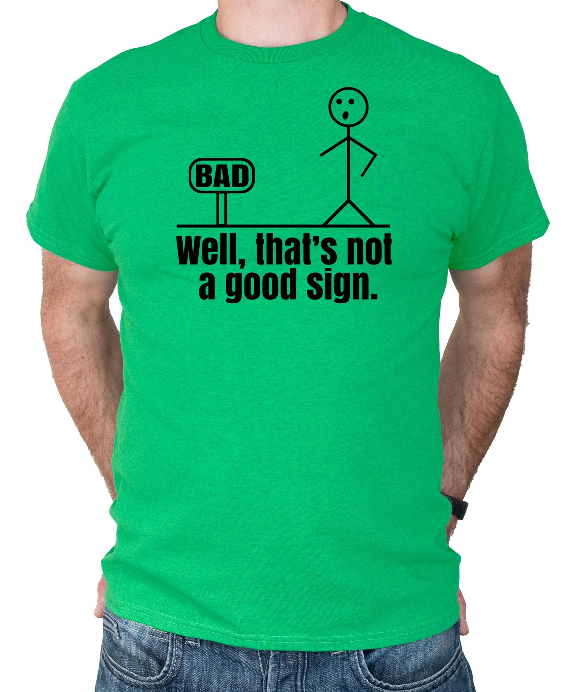 Men's funny dad humor t-shirt flat lay showing full graphic design and shirt color