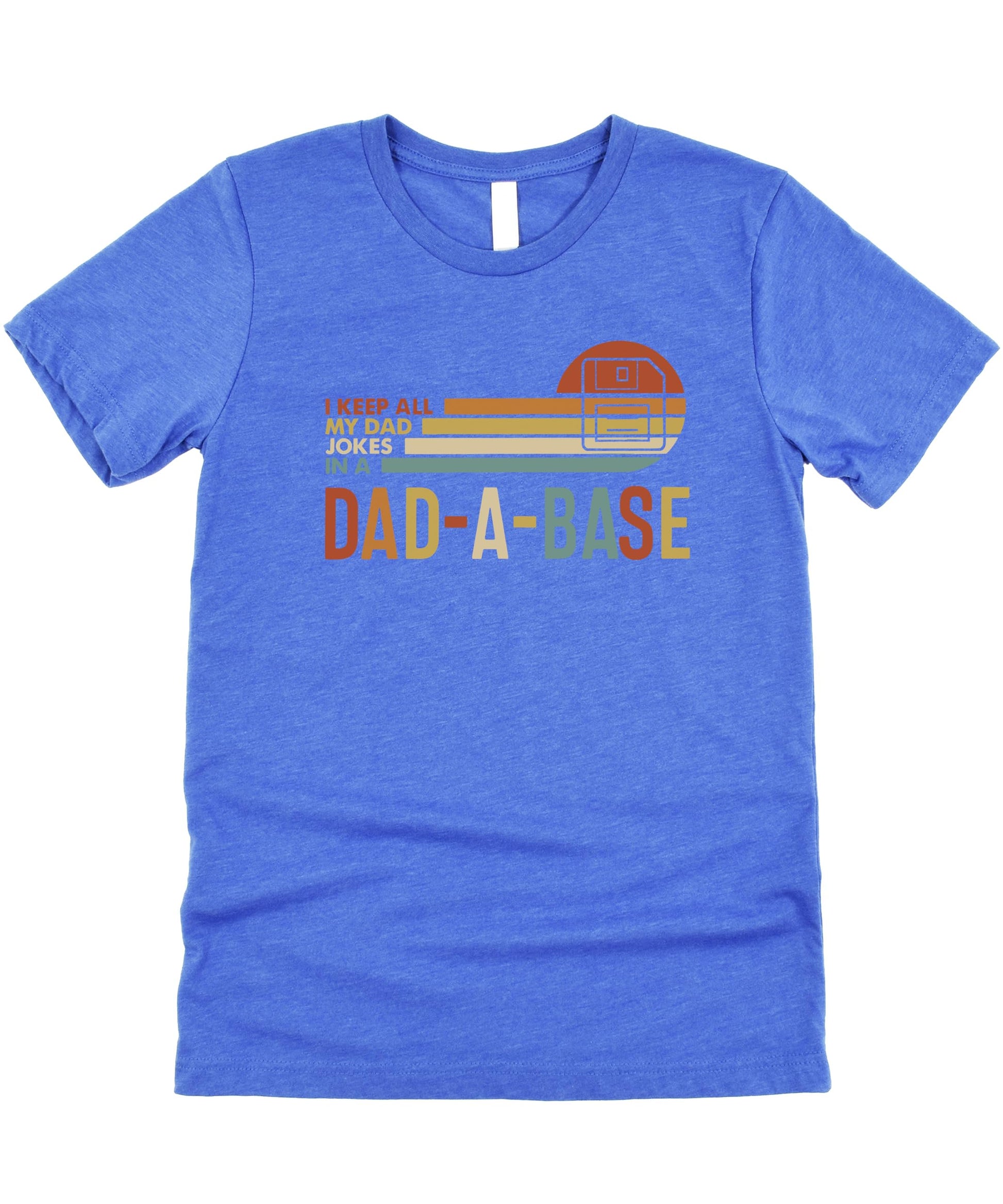 Back view or detail shot of Dad-A-Base humorous men's graphic tee