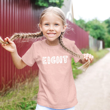 Floral Eight Birthday Shirt for Girls | 8th Birthday Tee