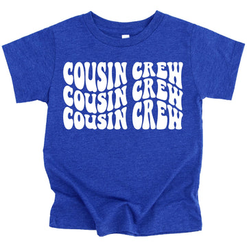 Cousin Crew Wavy T-Shirts for Toddler & Youth Kids