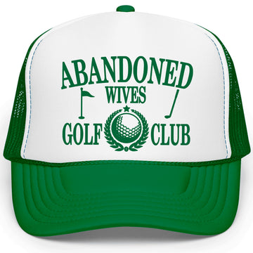 Abandoned Wives Golf Club Funny Women's Classic 5 Panel Mesh Snap Back Trucker Hat