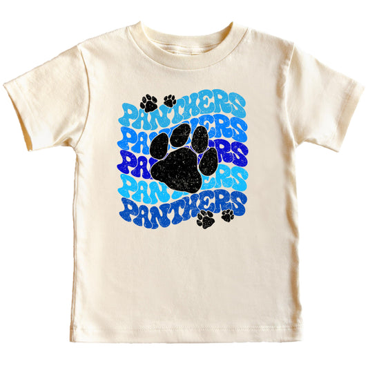 Panthers School Spirit Shirt for Game Day Apparel for Adults and Kids