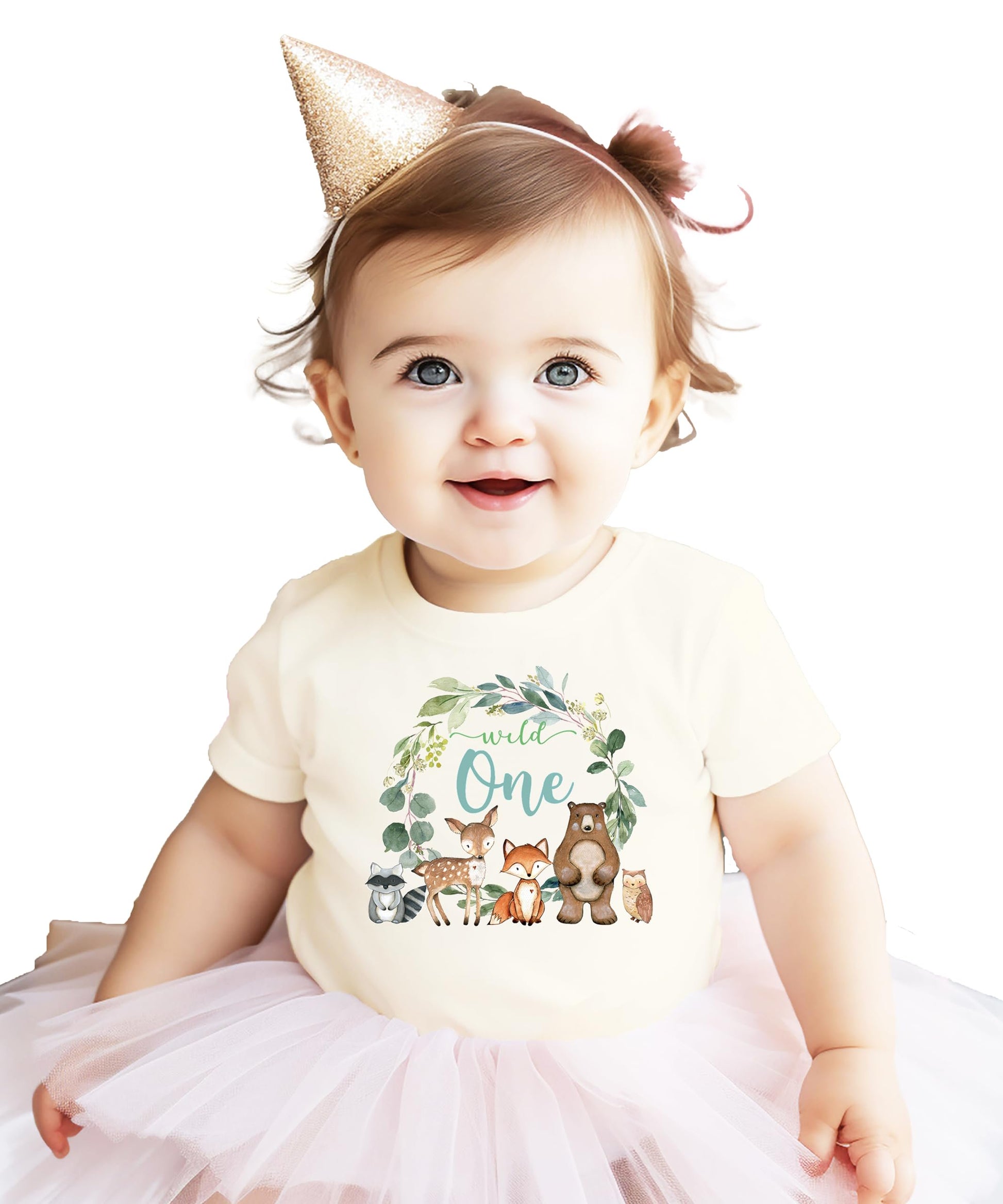Wild One first birthday tee size and fit guide for babies and toddlers