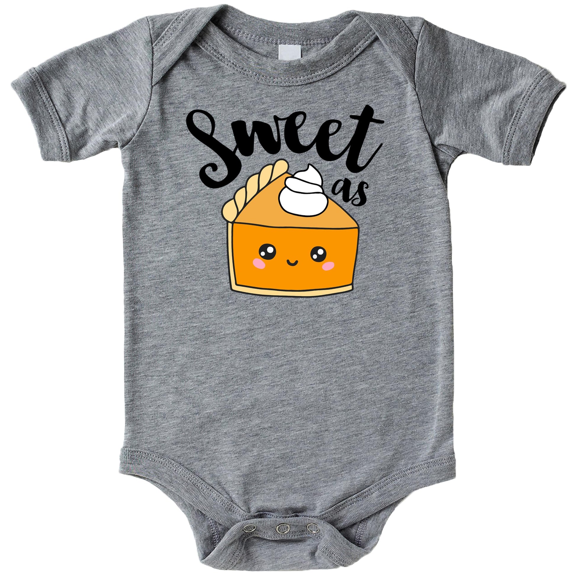 Sweet as Pumpkin Pie graphic tee close-up design detail