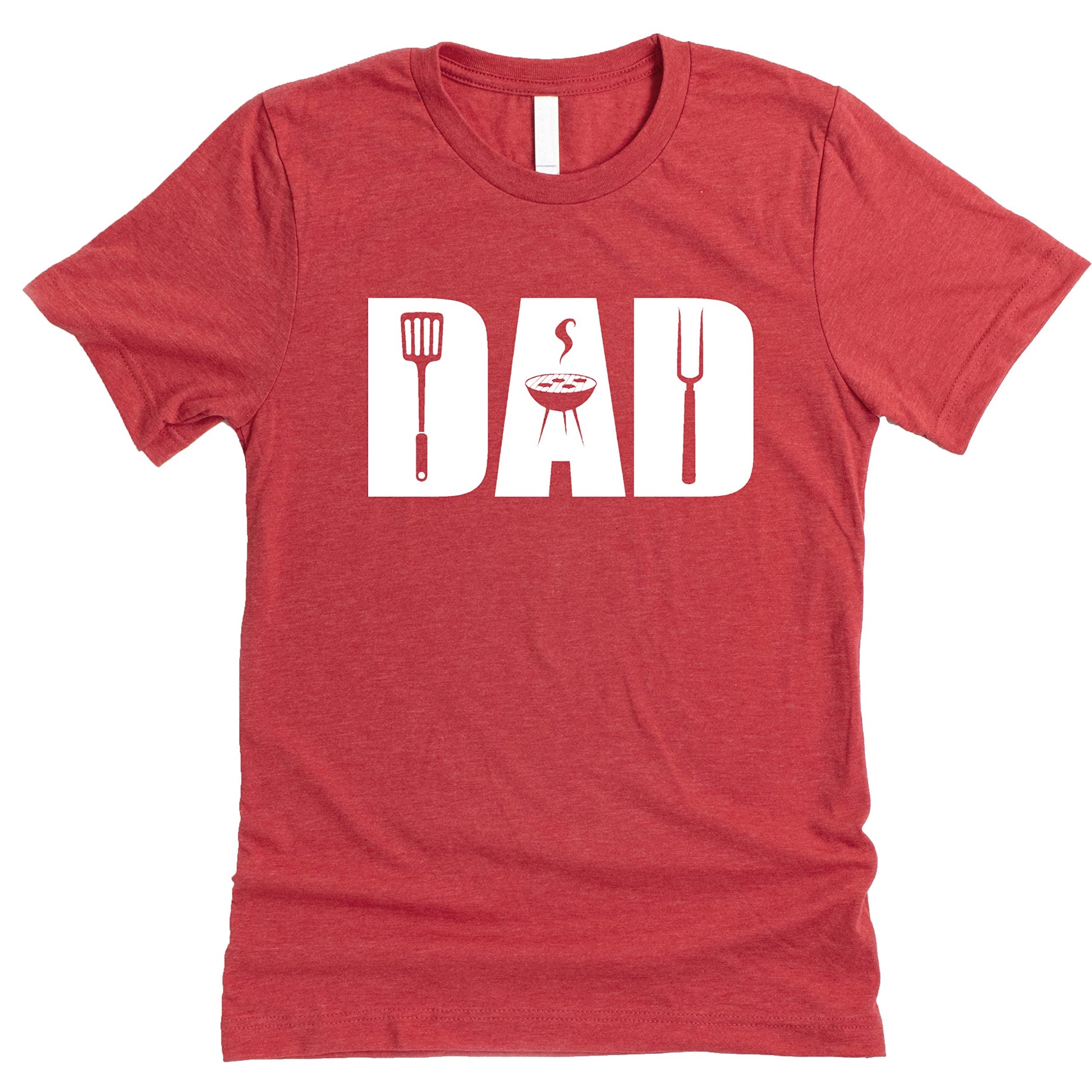 Funny dad grilling graphic t-shirt in natural heather, great Father's Day gift for men
