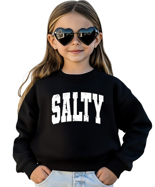 Salty Sweatshirt for Women, Teens & Girls Distressed Summer Beach Pullover Sweater