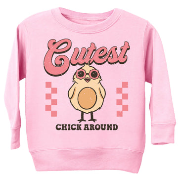 Olive Loves The Cutest Chick Sweatshirt Easter Sweatshirt for Toddler girls