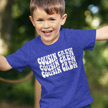 Cousin Crew Wavy T-Shirts for Toddler & Youth Kids