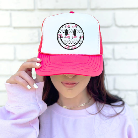 Happy Golf Foam Front Trucker Hat for Women and Teens Trendy Golf Adult Classic 5 Panel Mesh Snapback