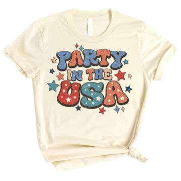 Party in the USA Stars and Stripes 4th of July Family Matching Outfits for Kids and Adults
