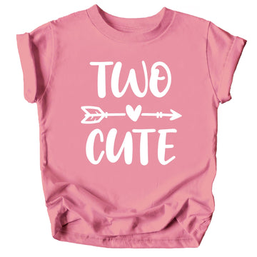 Two Cute Arrow 2nd Birthday Shirt for Toddler Girls Second Birthday Outfit Purple Shirt 3T