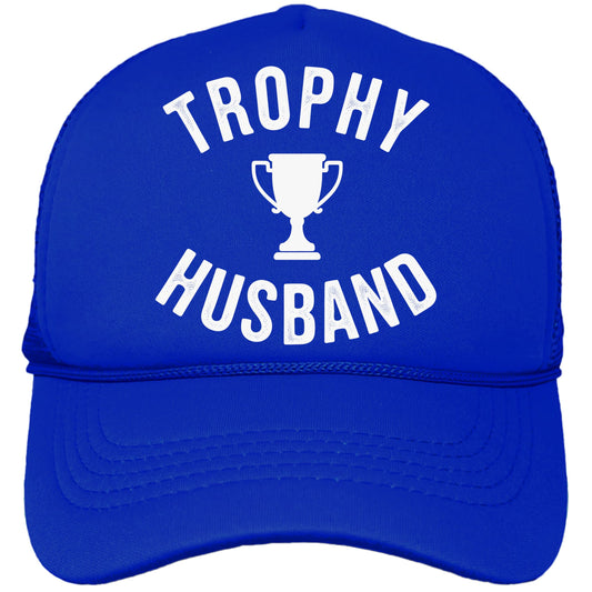 Funny Trophy Husband Graphic Trucker Hat for Men Classic 5 Panel Mesh Snapback