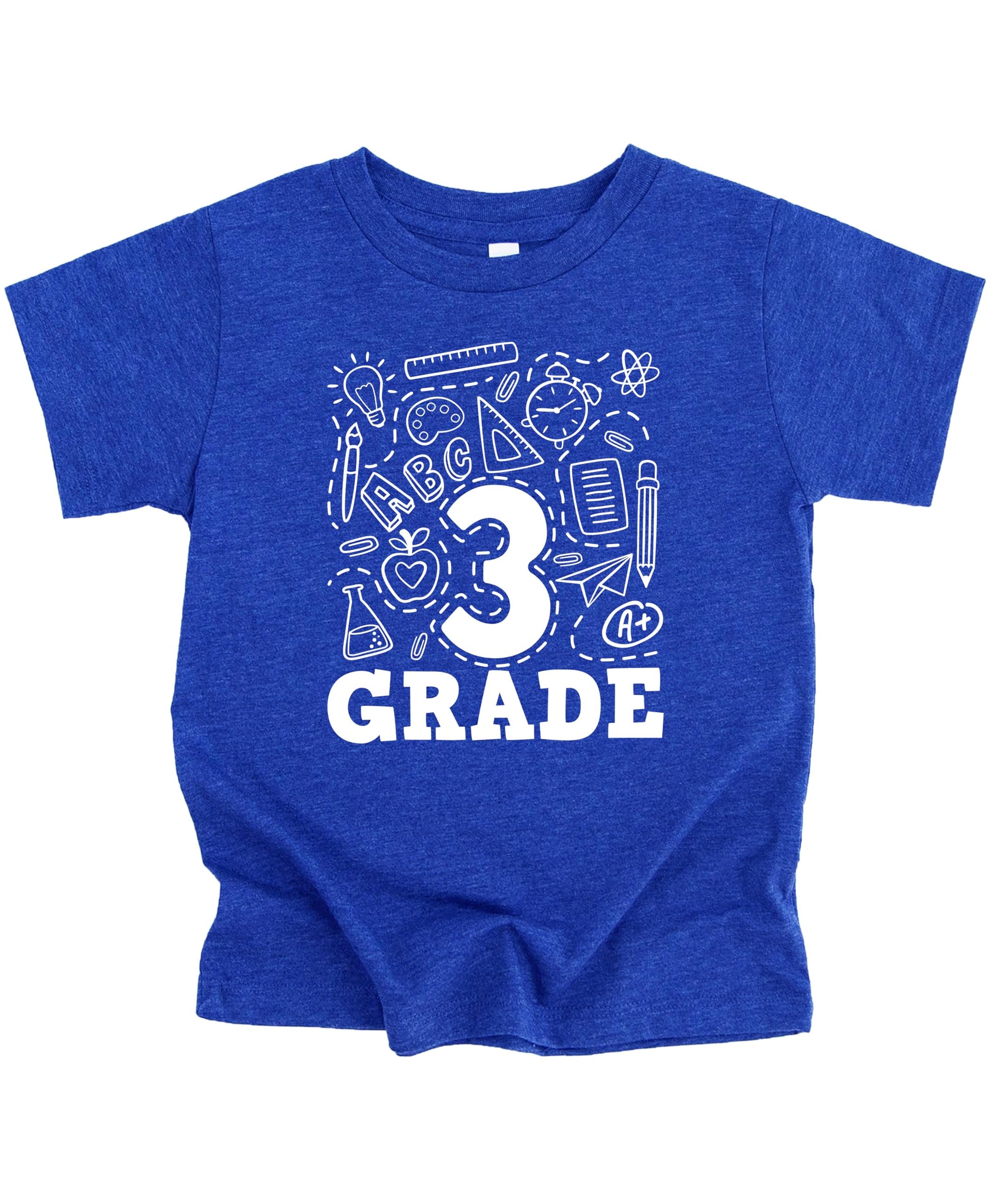 Third grade first day back to school raglan shirt for boys and girls in mauve