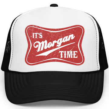 It's Morgan Time Trucker Hat Country Music Classic 5 Panel Mesh Foam Front Snapback