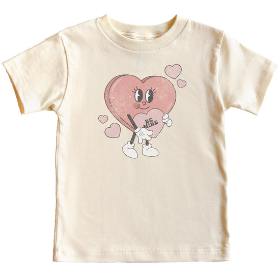 Be Mine Valentine's Day tee styled on child for holiday outfit inspiration