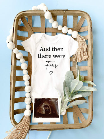 And Then There Were Baby Announcement Bodysuit