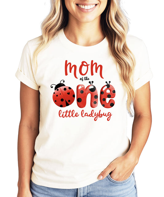 One Little Ladybug Matching Family 1st Birthday Shirt
