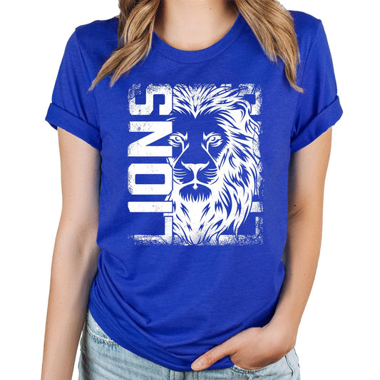 Lions School Pride Shirt for Teens and Adults Lion Mascot Sports Game Day Tee